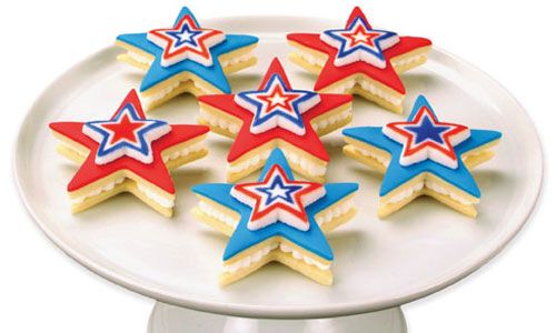Patriotic Stars Sandwich Cookies